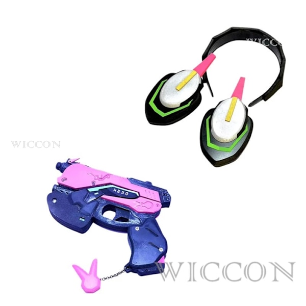 Song Hana Cosplay Anime Kostym Skolflicka D.va JK Uniform Topprock Kjolar Kostym Halloween Dva 3:e Part Outfit för Kvinnor L props set