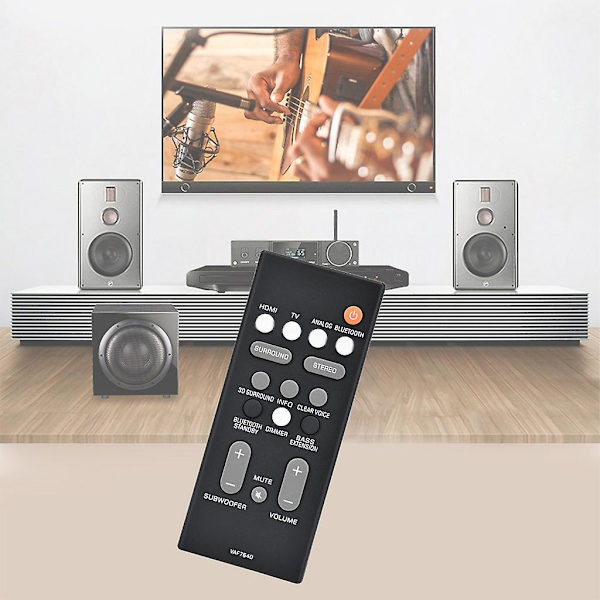 Sound Bar Remote Vaf764 för Ats1080 Yas108 Bluetooth-kompatibel kontroll null none