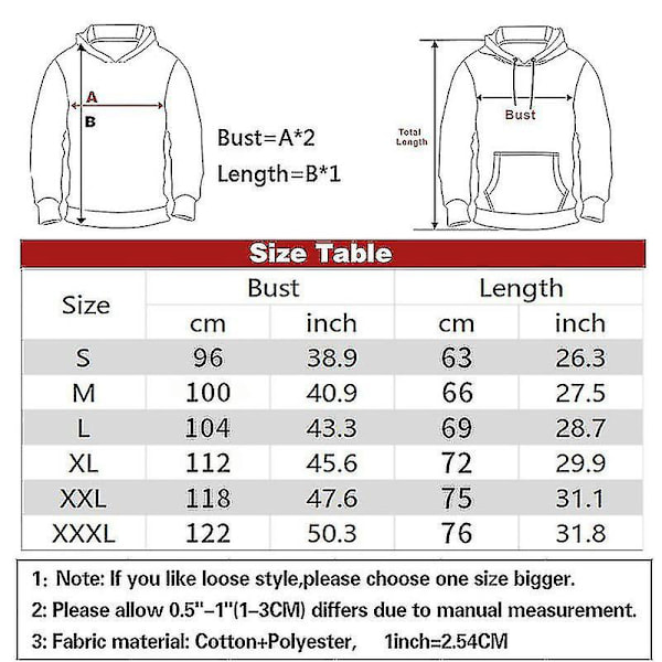 Höst/vinter Luvtröja herr Print Huvjacka Sweatshirt #vit L