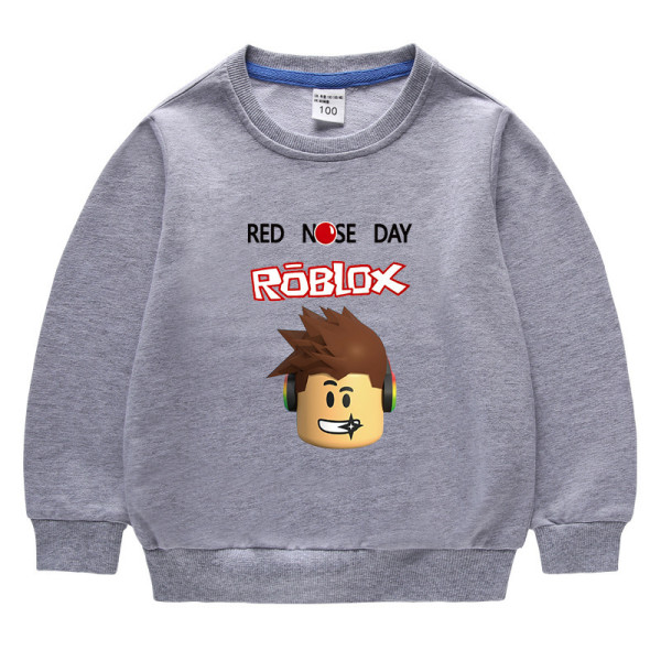 Barn sweatshirt Roblox-bottom skjorta-grå 130cm