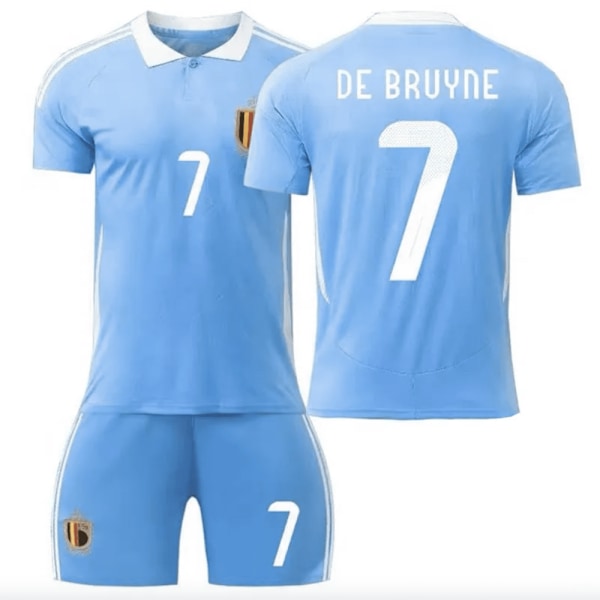 Belgisk fotbollströja, De Bruyne-tröja, Belgiens landslag, De Bruyne, EM-mästerskap, EM-cup 2024, autentiska kläder, bekväm adult-xl