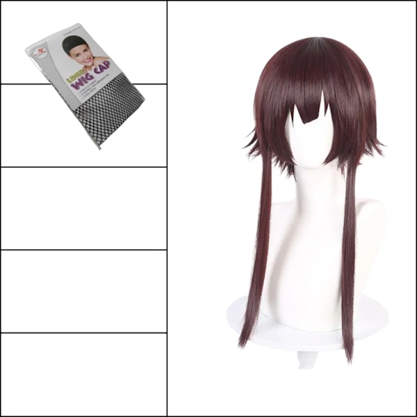 Anime Megumin Cosplay Kostym Kvinnor Trollkarl Klänning Outfits Megumin Cos Peruk Halloween Cos Kostymer XXL A1 Cosplay Wig