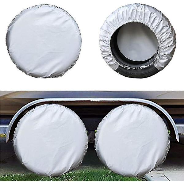 4-pack vattentätt cover Reservdäck Hjul Rv Trailer Camper Antikorrosionsdäckskydd null none