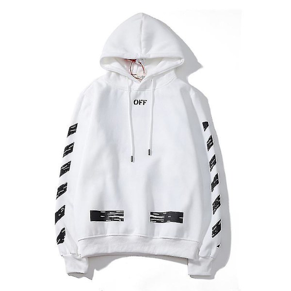 Randig hoodie Retro Arrows Off-white hoodiejacka White s