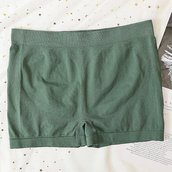 Sömlösa shorts med hög midja Kvinnor Hip Push Up Shorts Säkerhetsbyxor Fitness Boxer Trosa Magkontroll Underkläder Kalsonger Z M style1 green