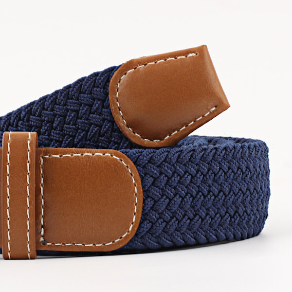 Bälte canvas tyg 26 färger storlek W26 - W36 skärp kläder dark blue