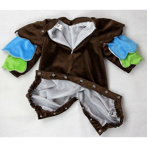 Småbarn Dinosaurie Dräkt Barn Söt Hooded Onesie Animal Cosplay Kostym Owl 100CM