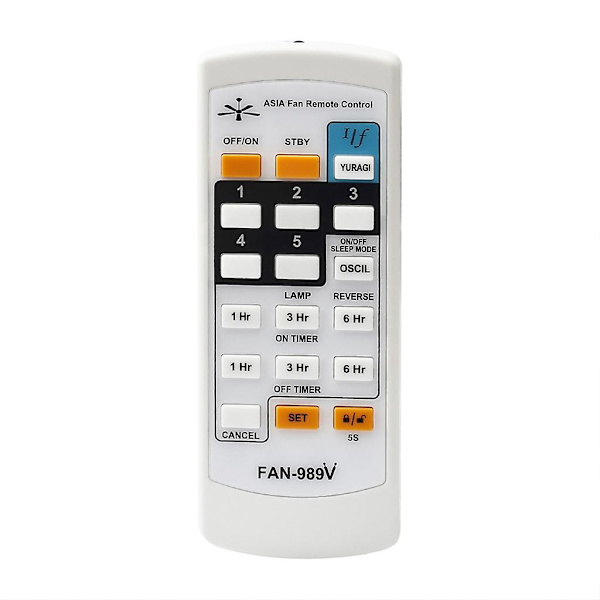 Fläkt-989v Ersättningsfläkt Fjärrkontroll Controller Universal utan röst null none