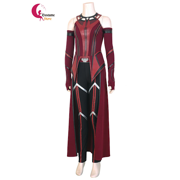 Wanda Maximoff Cosplay Scarlet Cosplay Häxkostym Outfits Halloween Karneval Maskeraddräkt Anpassad Halloween Kostym XL Female Size