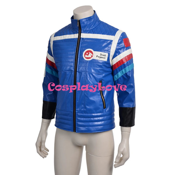 Ny specialtillverkad högkvalitativ My Chemical Romance Party Poison jacka kappa cosplay kostym för Halloween jul One Size WHITE