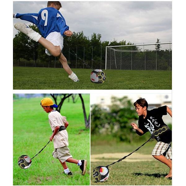Foccts Soccer Kick Trainer Solo träningshjälp med neopren midjebälte för barn Vuxna