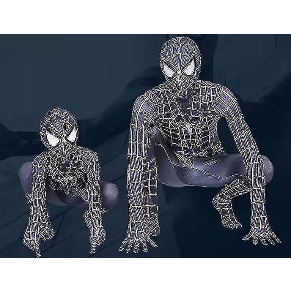 Spiderman kostym för barn 130 Black spiderman