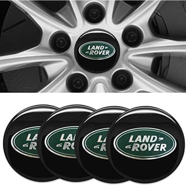 4st Hjul Center Caps Sticker för Ford ST, Svart Aluminium Hjul Center Hub Covers Sticker, 56mm/2.22&#39;&#39; forlan-dro-ver-green