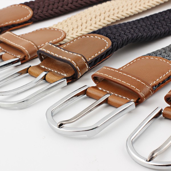 Bälte canvas tyg 26 färger storlek W26 - W36 skärp kläder Camel