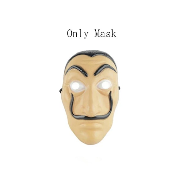 Salvador Dali Cosplay  Papel  Kostym Barn Vuxen Man Kvinna Halloween cosplay Kostym 12T mask