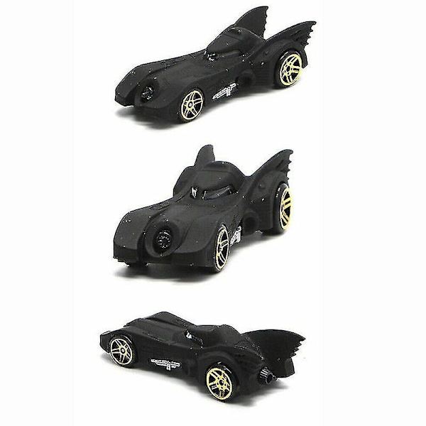 Set med 6 Batmobile billeksaksfordon metall null none