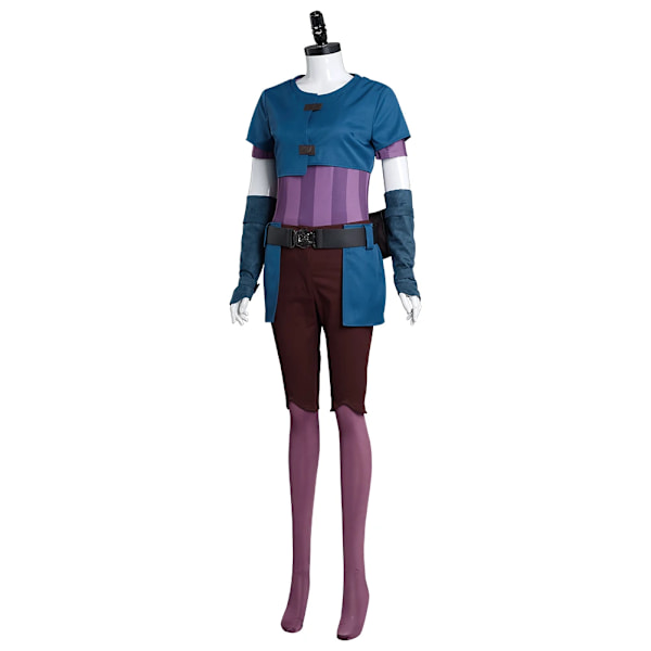 Arcane Cos LOL Powder Jinx Cosplay Damkläder Byxor Topp Full Set Flickkläder Outfits Halloween Karneval Fest Rollspel Sui XS Female