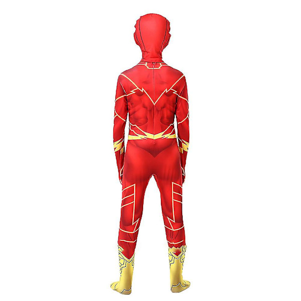 Pojkar Män The Flash Cosplay Kostym Halloween Performance Outfit Set Fancy Dress Tmall 4-5 Years