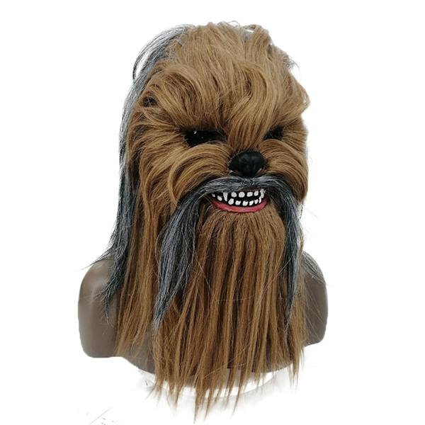 Star Wars: Revenge of the Sith Chewbacca Chewie Cosplay Kostym för Vuxna Unisex Latex Mask Hjälm Halloweenfest Karneval Rekvisita 1