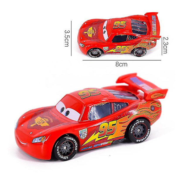 Pixar Cars 2 3 Lightning Mcqueen Mater Jackson Storm Ramirez 1 55 Diecast Vehicle Metal Legering Pojke Barnleksaker Julklapp car015 none