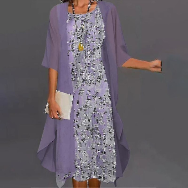 Kvinnor Bohemisk Kläder med Cardigan Casual Blommig printed Two Piece Kläder