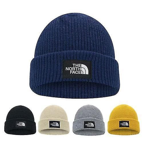 Varm vinter Klassisk stickad Casual mössa för kvinnor män