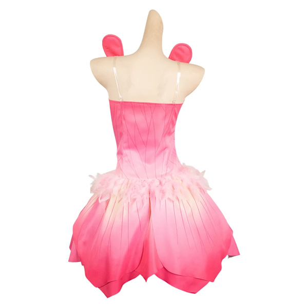 Vuxen Elina Cosplay Rosa Kronblad Klänning Kostym Kvinnor Fantasy Rollspel Kläder Halloween Karneval Fest Förklädnad Dräkt S Female Size
