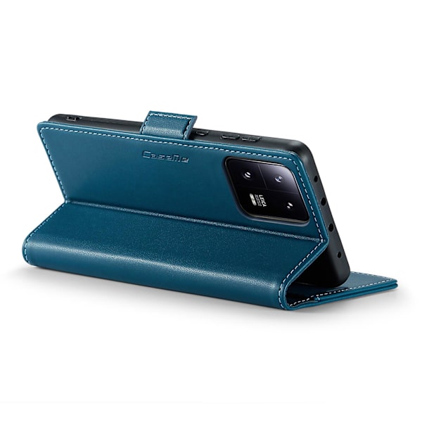 Caseme 023-serien för Xiaomi 13 Pro 5g Pu Leather Flip Cover Rfid Blocking Wallet Phone case Blue