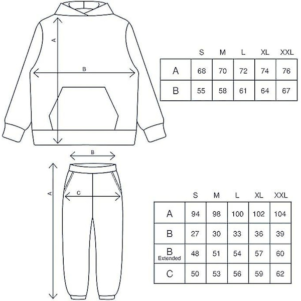 Nofs Streetwear träningsoveraller för män , Letters Printless Hoodies And Sweatpants Y2k Herr, Hip Hop Byxor Black M