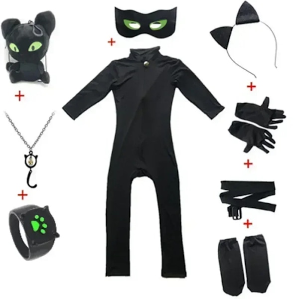 2024 Jul Barnkläder Karneval Barnkläder Karneval Halloween Födelsedagsfest Barnkläder Nyckelpiga L  120-130cm Light Green