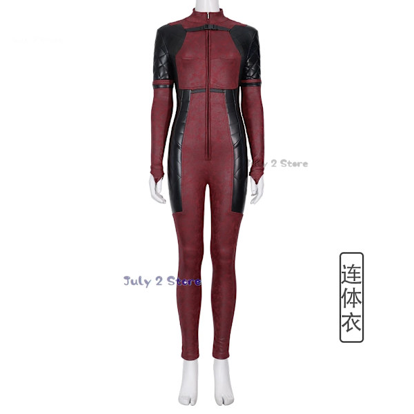 Lady Dead Cosplay Jumpsuit Wade SuperHero Gender Swap Pool Halloween Party Deaddpool Mask Cosplay Costume Prop Mask Movie Femal XXXL Jumpsuits