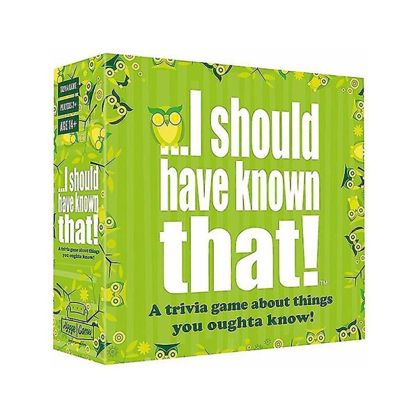 I Should Have Known! Party Game, Family Fun Knowledge Game