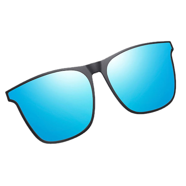 Polariserade Clip-on solglasögon Unisex Anti-Glare Silver