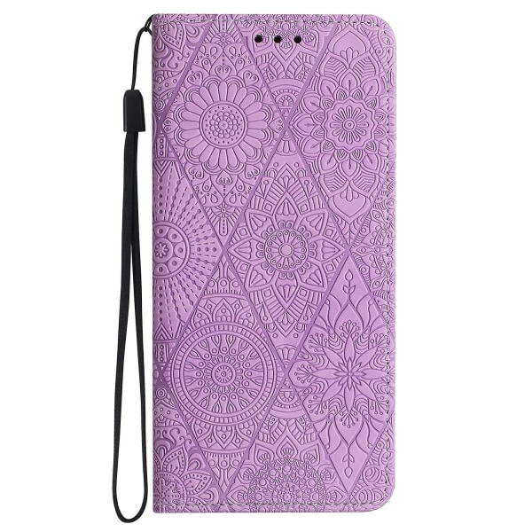 Etniskt präglat case för iPhone 15 Pro Purple