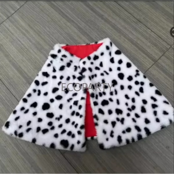 Kvinnors Cruella De Vil Kostymtillbehör Prickig Hund Leopardmönstrad Halsduk 1920-tals Handskar och Hållare för Cosplay Halloweenfest One Size 3 PC