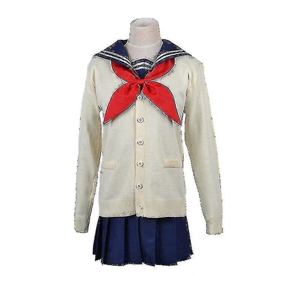 My Hero Academia Halloween kostym Anime Boku No Hero Academia Himiko Toga Jk Uniform Sweater Coat Peruk Costumes_y Xxxl Coat