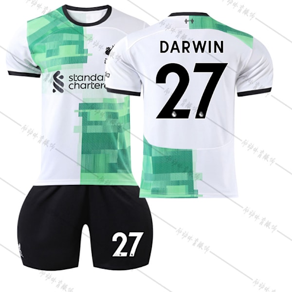 23 Liverpool borta fotbollströja NR 27 Darwin tröja #22