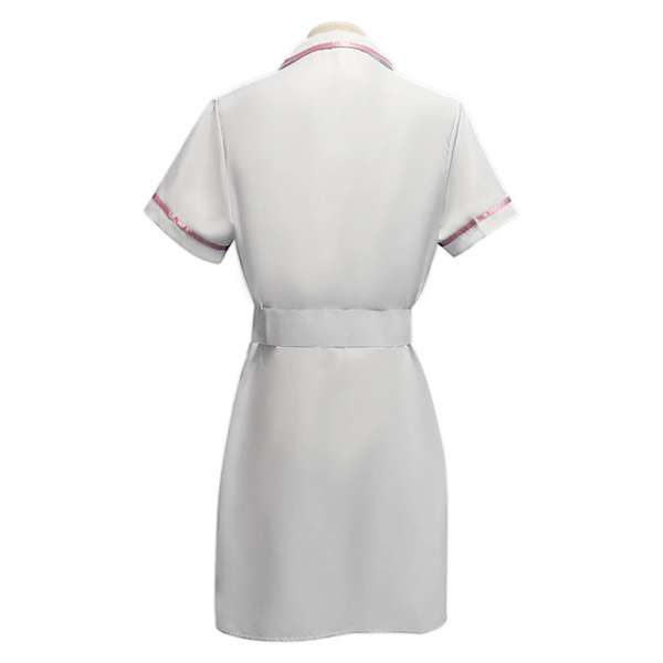 Vuxen Joker Cosplay Sjuksköterska Klänning Kostym Halloween Kvinnor Bälte Fickur Outfits Karneval Dräkt Super Skurk Rollspel XXXL Unisex