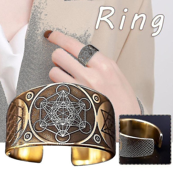 Ring ärkeängel av Metatron Vintage stil för kvinnor/män smycken gåva