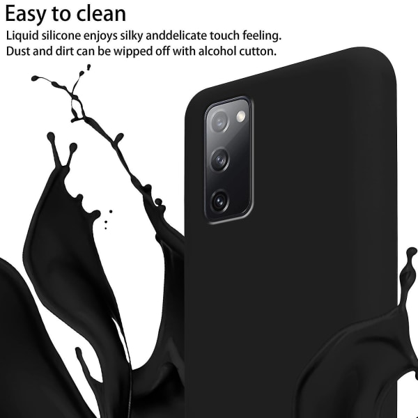 Mobiltelefonkedja för Samsung Galaxy S20 Fe Case med längdjusterbart sladdband Nackbandsband LIQUID BLACK