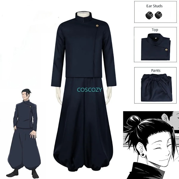 Gojo Satoru/Geto Suguru cosplaydräkt anime jujutsu Kaisen cosplay pojkar HERR blå uniform skräddarsydd cosplay cos L A2