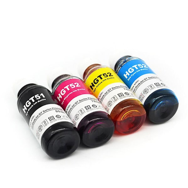 Bläcksatsbyte för Hp Gt51 Gt52 Gt 51 52 för Gt5810 Gt5820 5810 5820 310 410 318 319 419 Tankskrivare SET