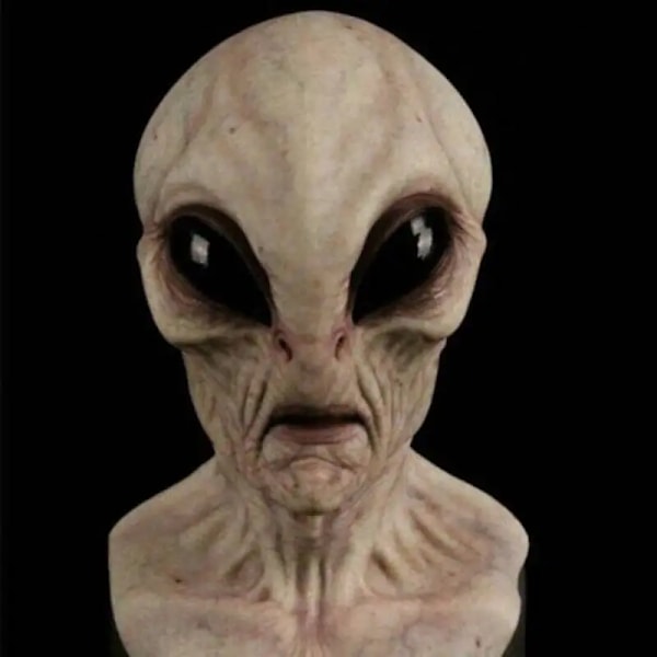 Halloween Alien Mask Terror Mask Headset Horror Atmosphere Alien Latex Mask E