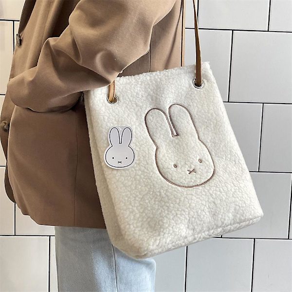 Otwoo Miffy Ny axelväska Plyschväska Höst och vinter Crossbody Satchel Kawaii Modehandväska Ma'am 2022 Multi ryggsäck Miffy none