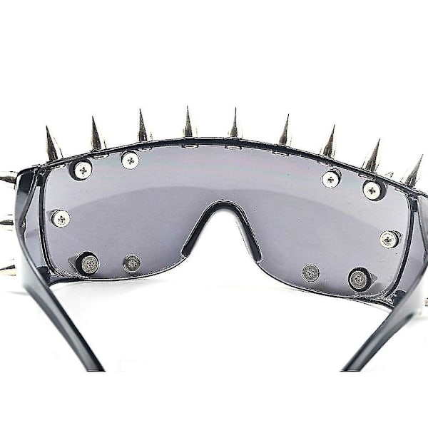 Rivet Beautifygae New Overized Mirror Hadeae Meta Futuritic Femae Glasögon black 25