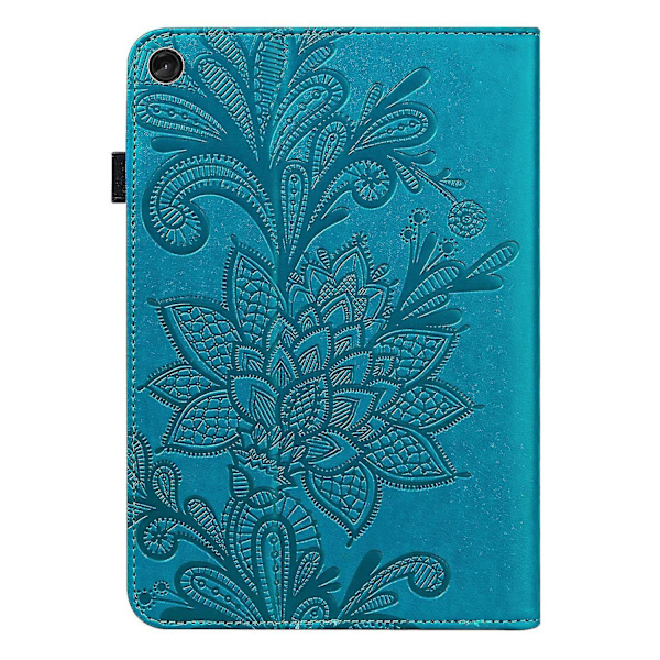 För Lenovo Tab M10 (Gen 3) TB-328FU/TB-328XU Imprinting Tablet Stand Case PU- cover Blue