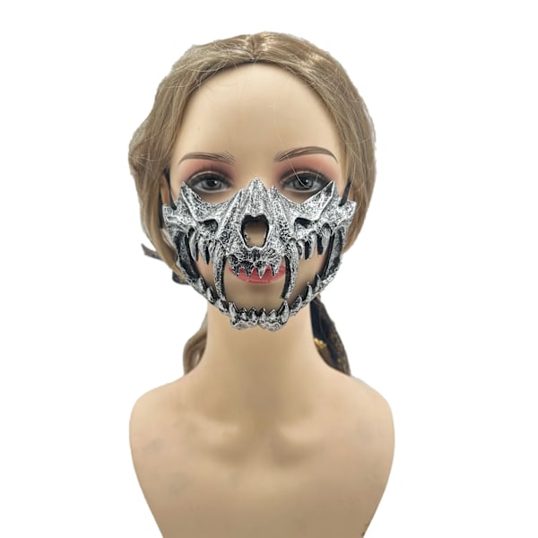 Halloween Bat Set Masker Djurmasker Mardi Gras Party PU Masker kostymtillbehör A