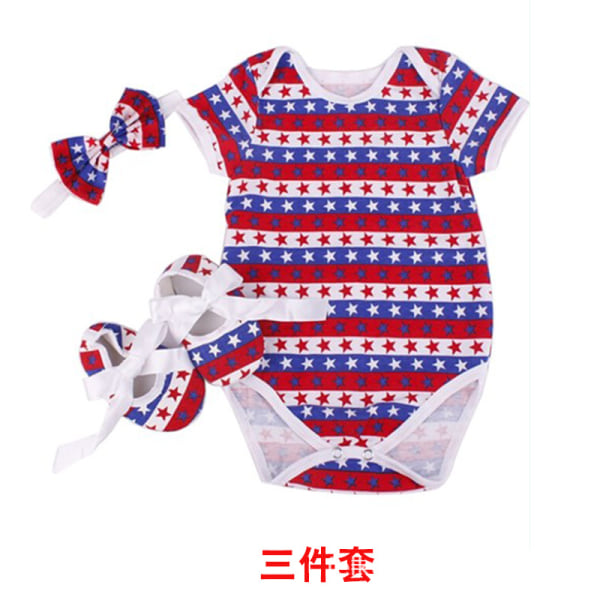 baby jumpsuit sommaren kortärmad romper skor Star 59 (0-3 months)