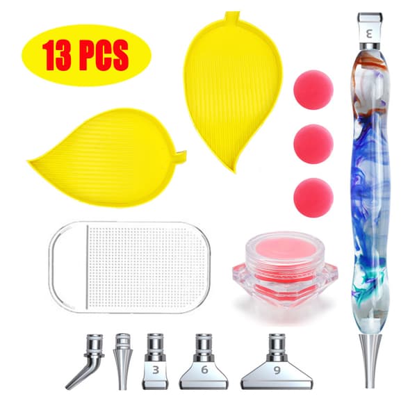 Diamantmålning, genomskinligt mönster kit