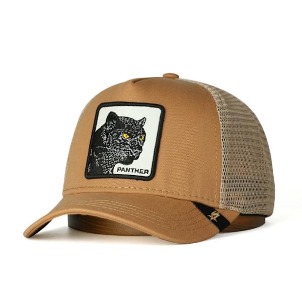 Black Panther Mesh Keps Baseball Keps Trucker Keps- Camel
